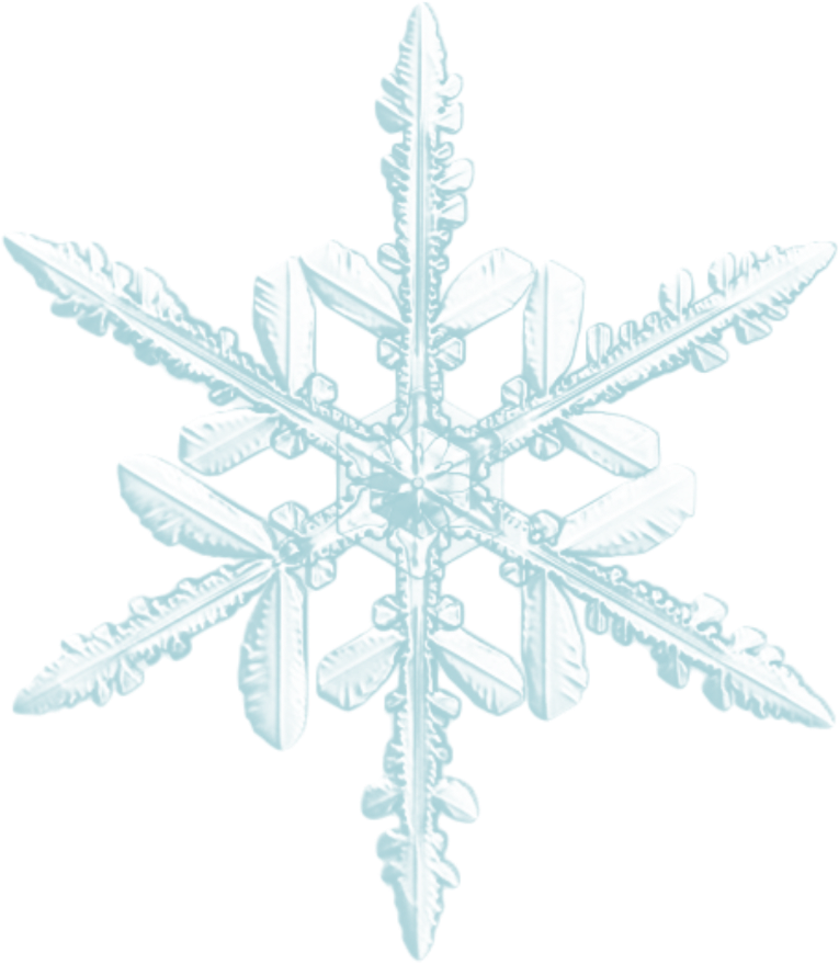 Intricate Snowflake Design PNG