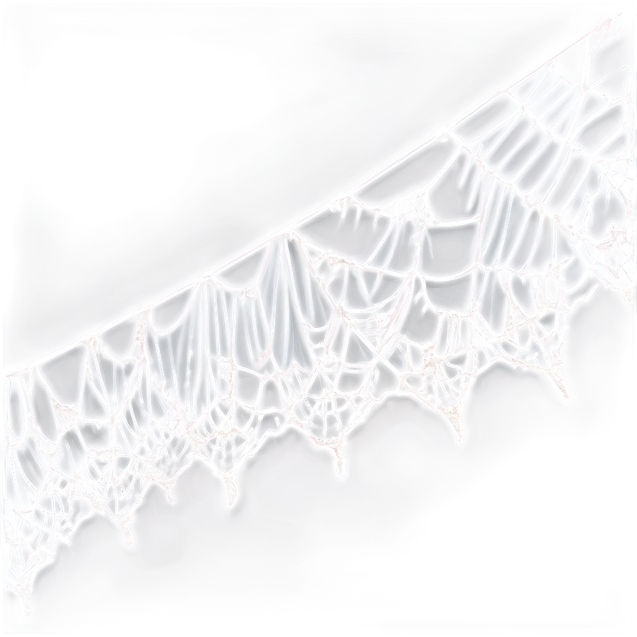 Intricate Spider Web Art PNG