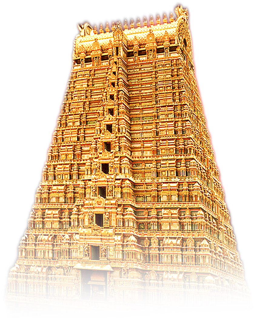 Intricate Temple Tower Architecture PNG