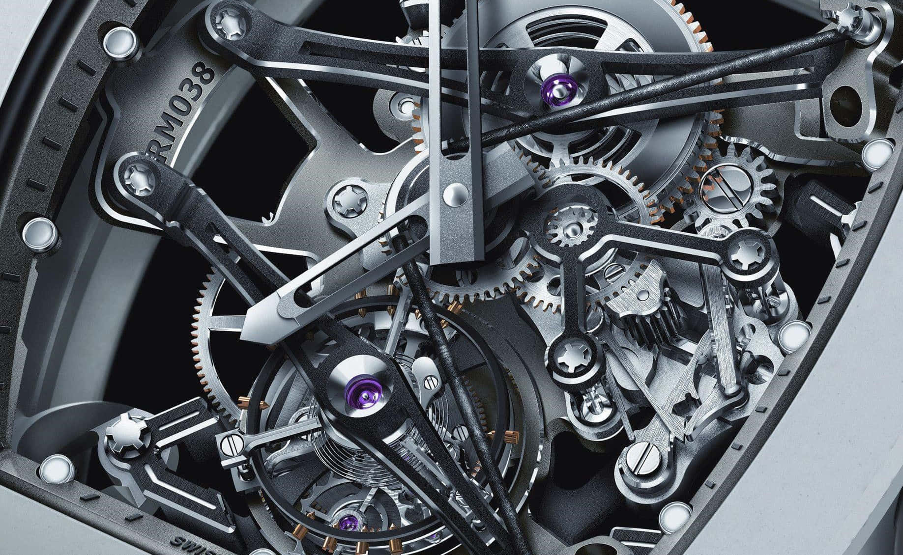 Intricate Watch Mechanism Closeup Wallpaper