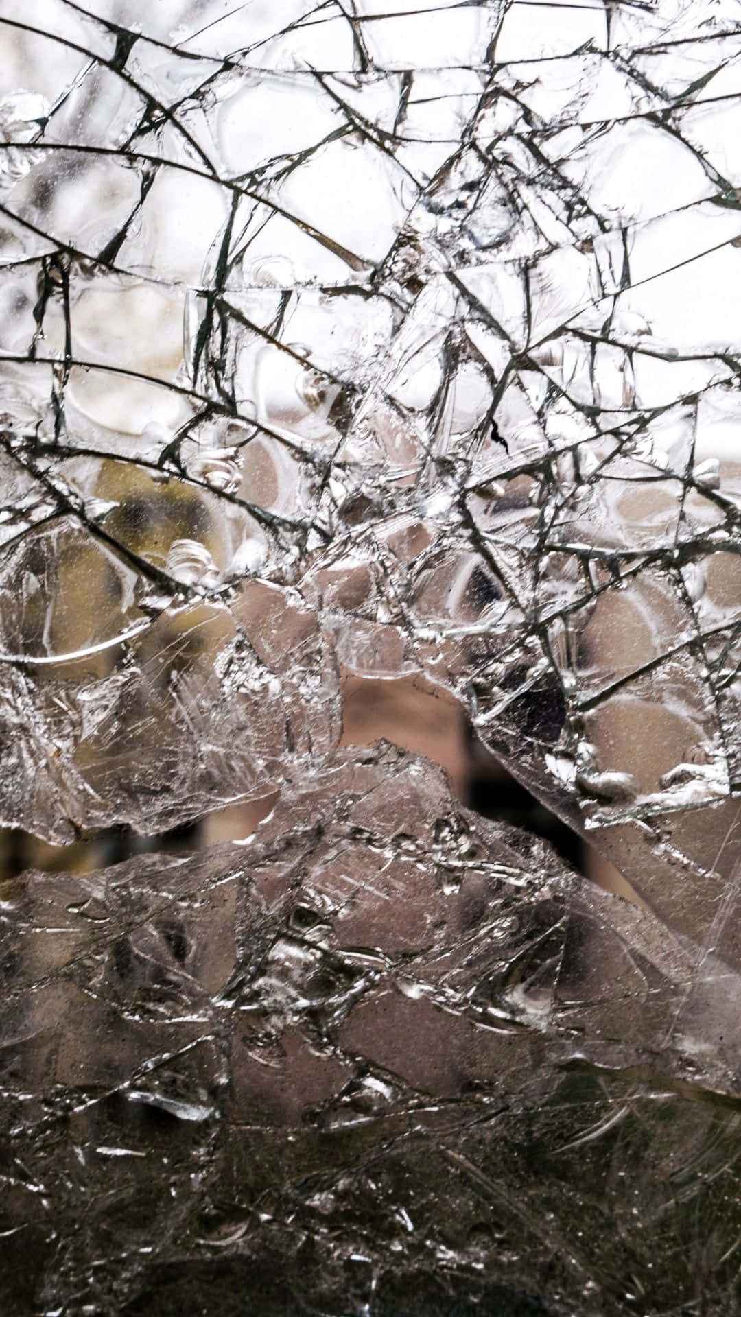 Intriguing Abstract Shattered Screen Wallpaper