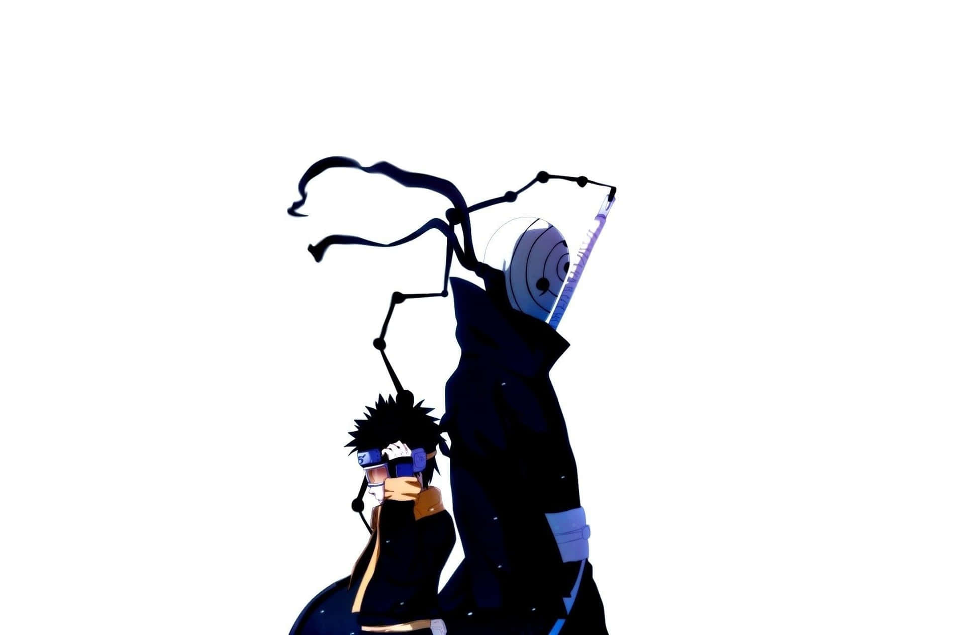 Intriguing White-themed Naruto Wallpaper