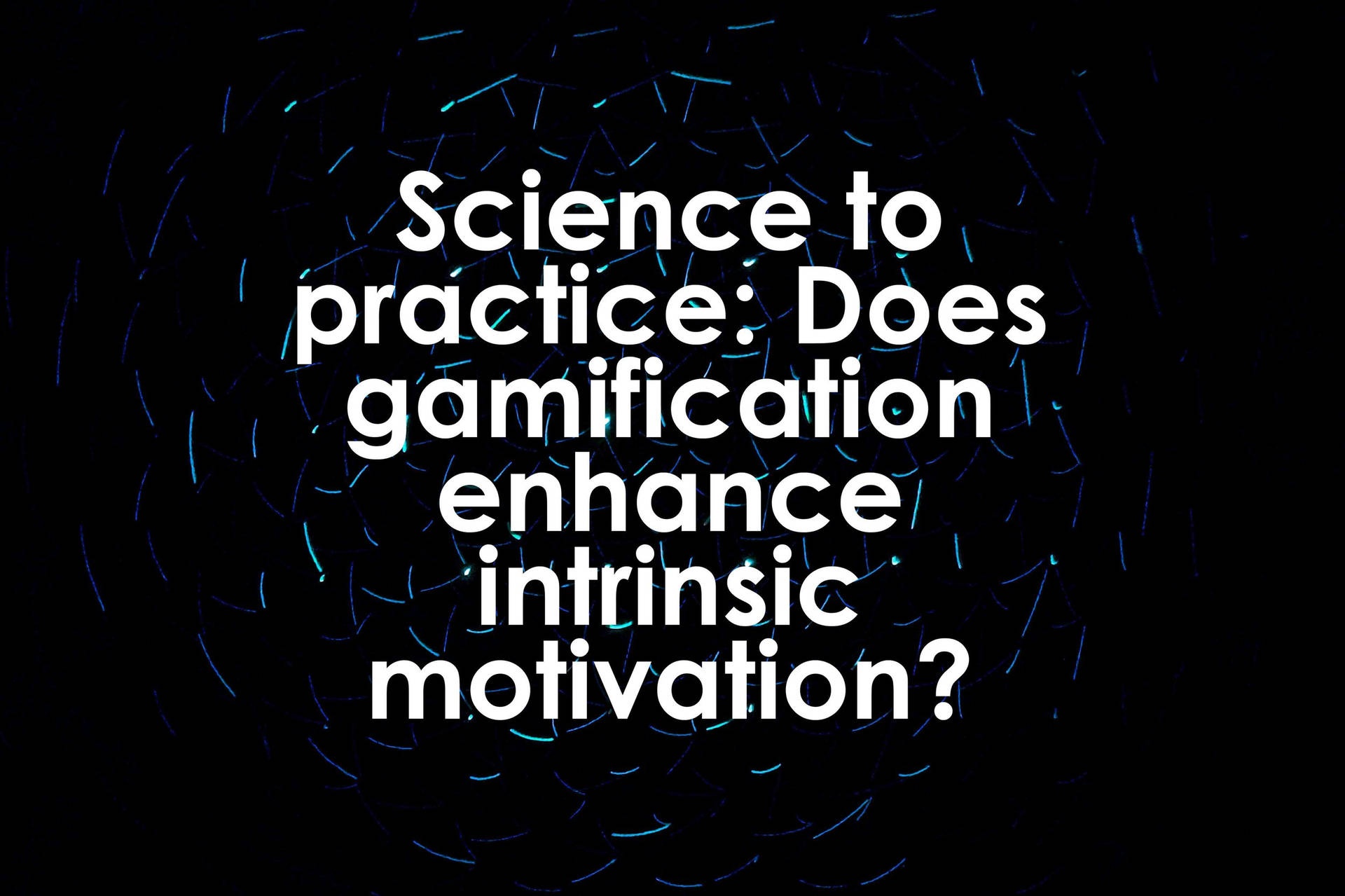 Intrinsisk motivation og gamification. Wallpaper