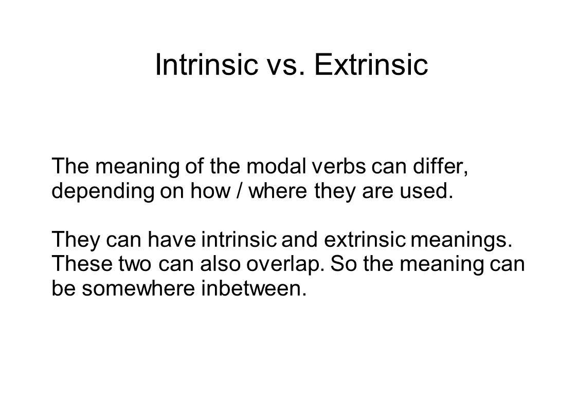 Intrinsic Vs Extrinsic Meaning Wallpaper