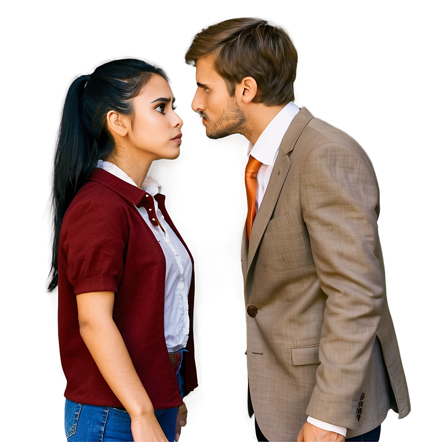 Introvert Vs Extrovert Confrontation Png 05252024 PNG