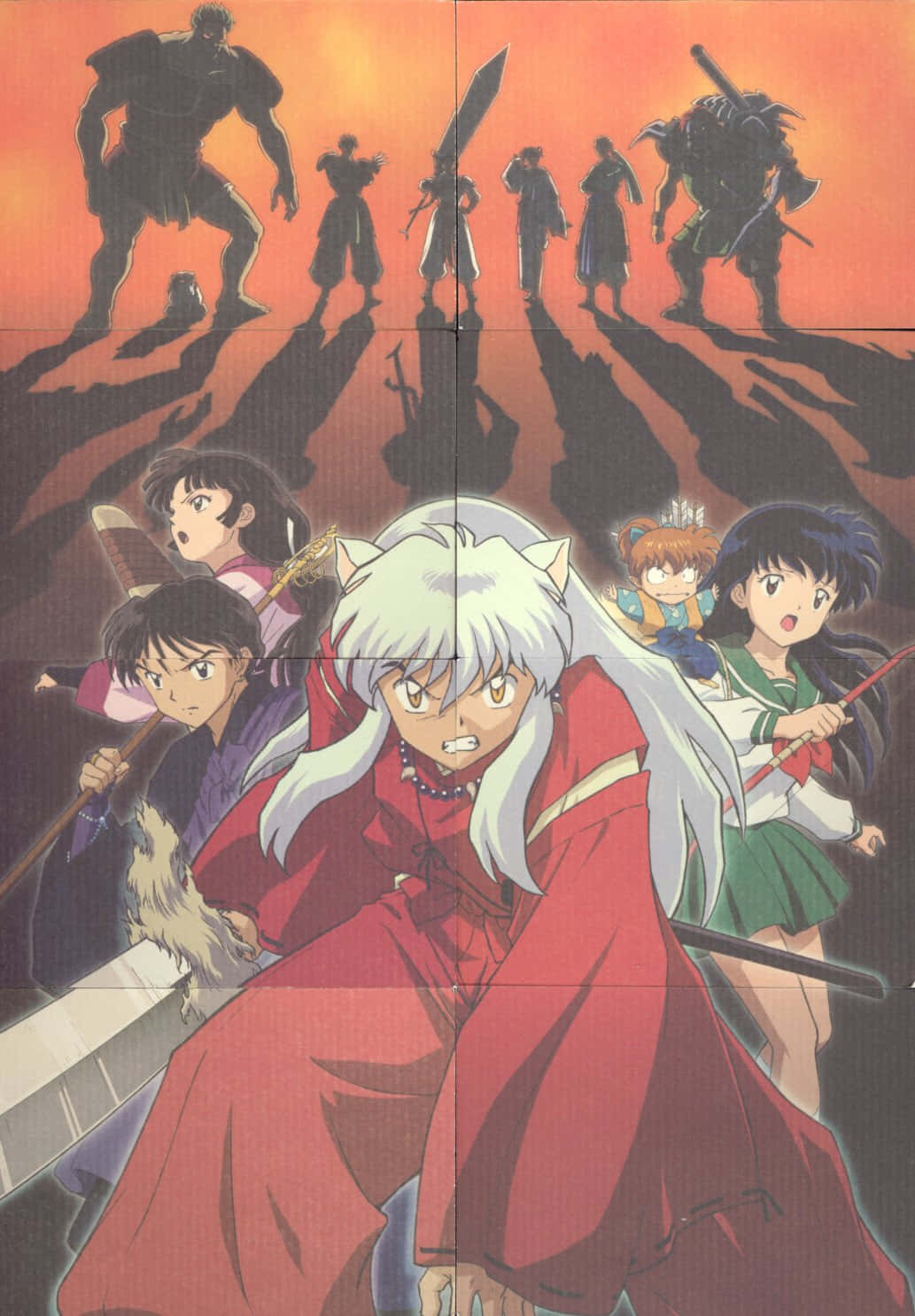 Inuyasha Et Compagnons Contre Shichinintai Fond d'écran