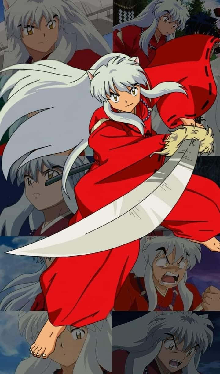 Inuyasha And Rin In A Serene Moment Wallpaper