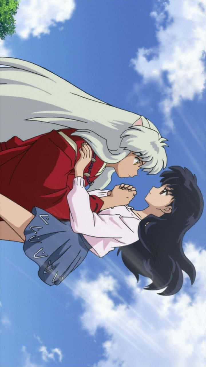 Inuyasha And Rin - Unbreakable Bonds Of Friendship Wallpaper