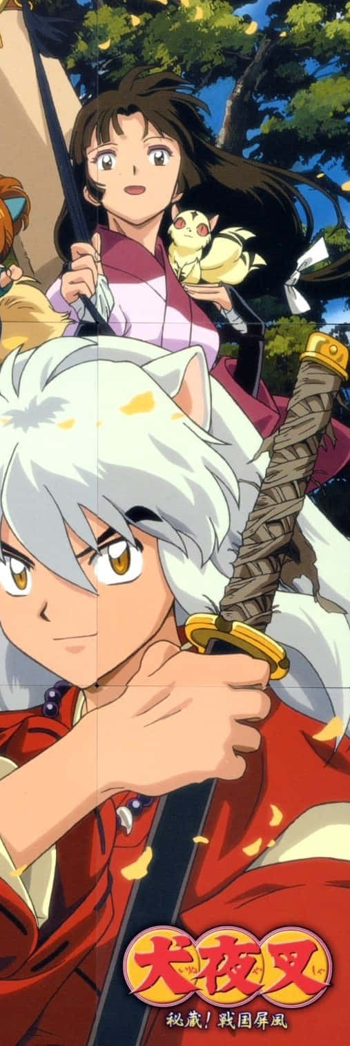 Inuyasha En Sango Anime Poster Achtergrond