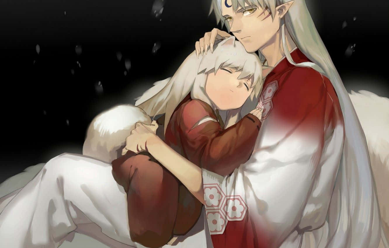 Inuyasha and Sesshomaru: Brothers in Battle Wallpaper