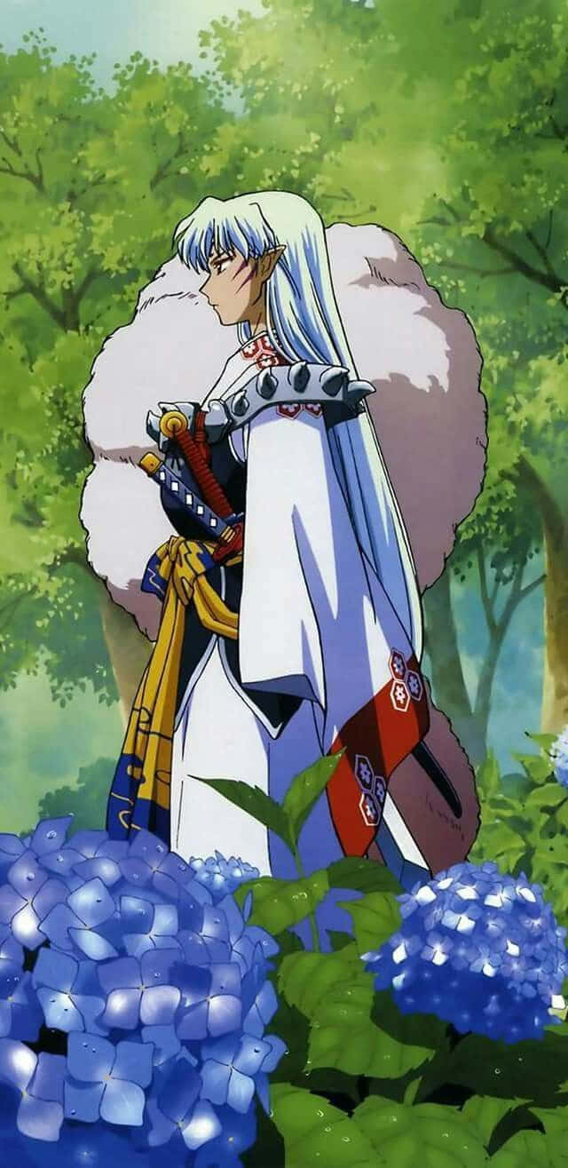Inuyasha and Sesshomaru - Powerful Brothers in Battle Wallpaper