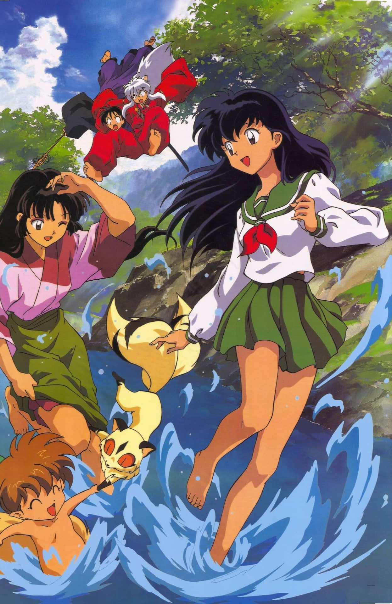 Download Inuyasha And Shippo In A Heartfelt Moment Wallpaper 4980