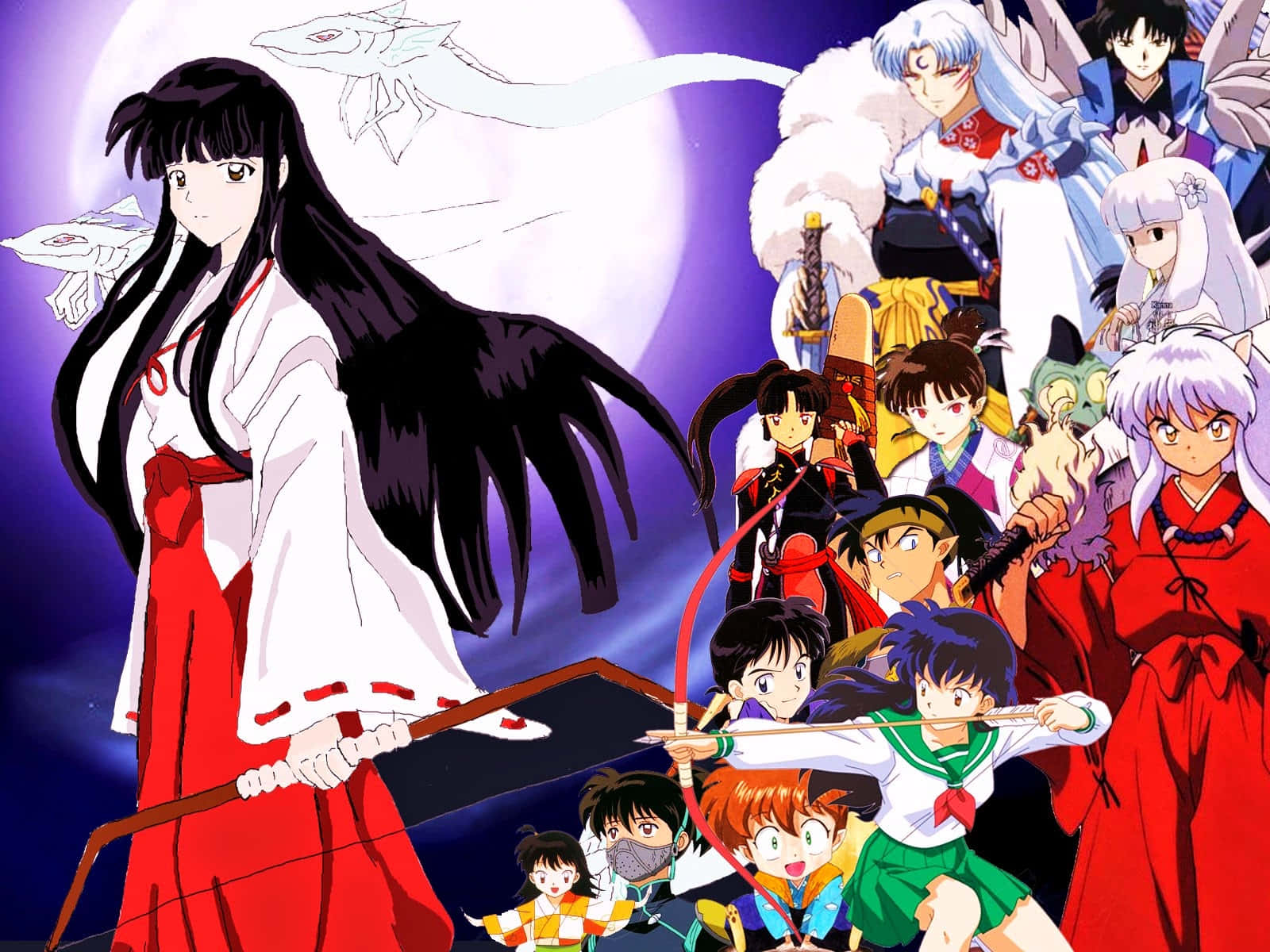 Inuyasha and The Gang: An Epic Adventure Awaits Wallpaper