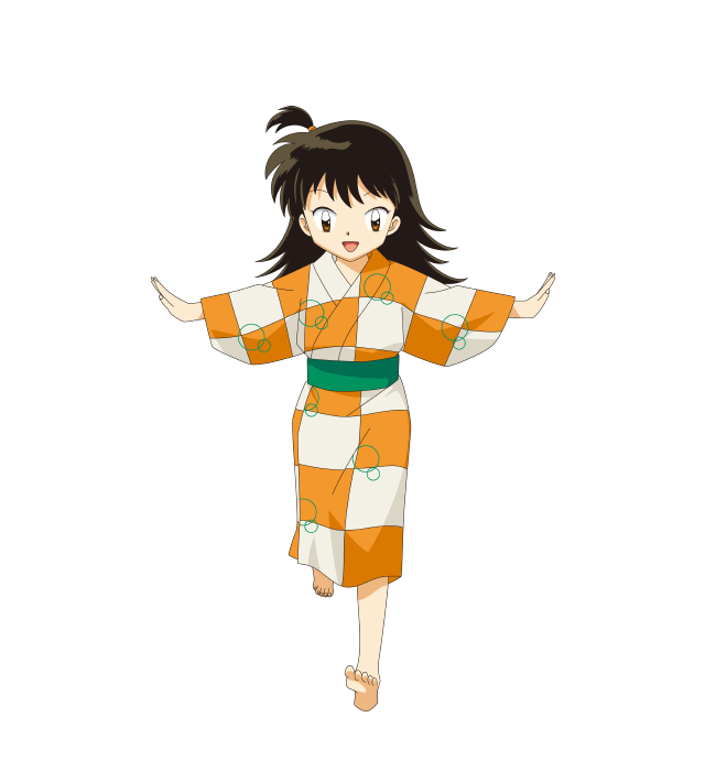 Inuyasha Kagomein Kimono PNG