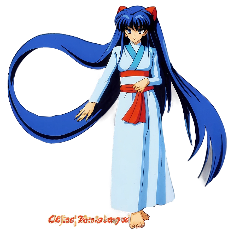 Inuyasha Kagura Wind Sorceress Png Cjc34 PNG