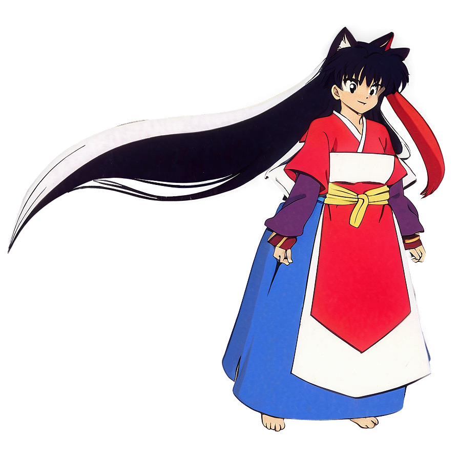 Download Inuyasha Kagura Wind Sorceress Png Iqx11 | Wallpapers.com