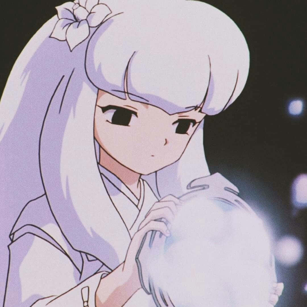 Inuyasha Kanna Floating in the Sky Wallpaper