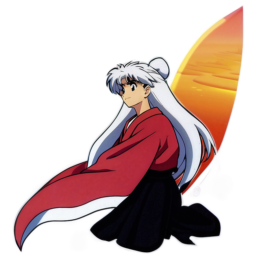 Download Inuyasha Sunset Embrace Png 5 | Wallpapers.com