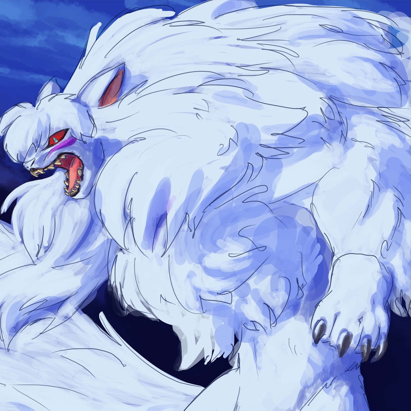 Inuyasha Yokai Battle Scene Wallpaper