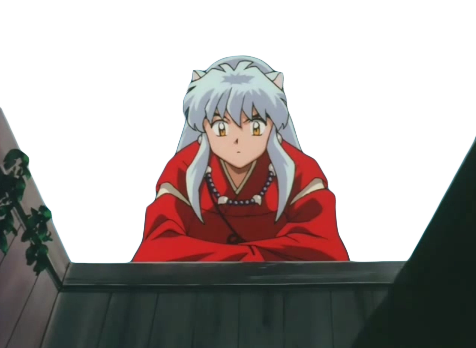 Inuyasha_ Rooftop_ Glance PNG