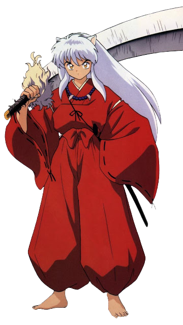 Inuyasha_with_ Tessaiga_ Anime_ Character PNG