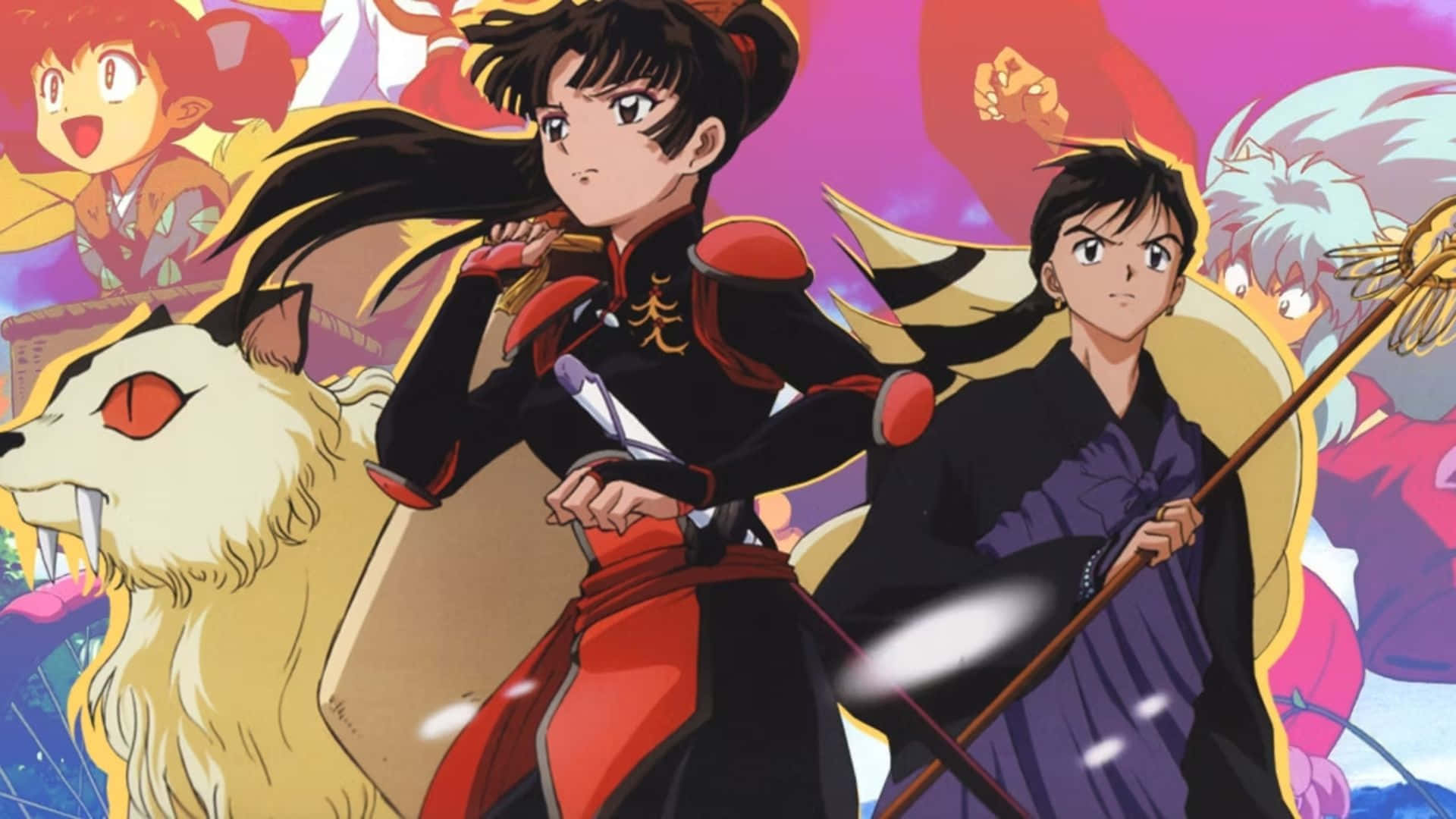 Inuyasha En Sango Avonturenteam Achtergrond