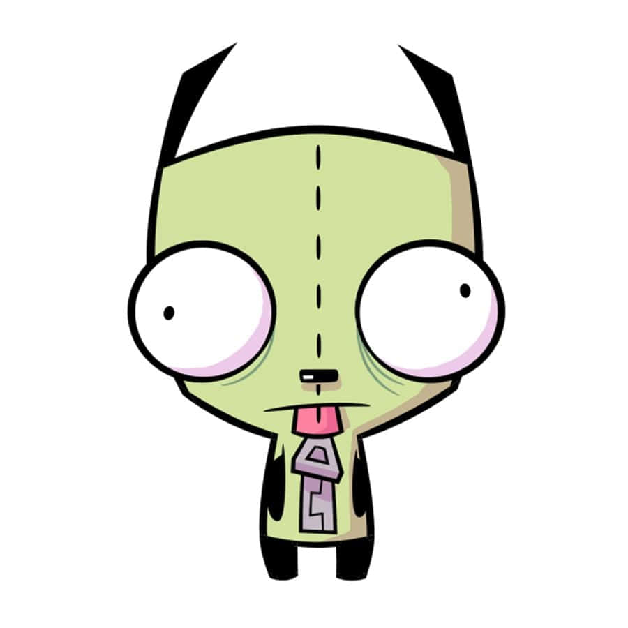Invader Zim and GIR in an Energetic Scene