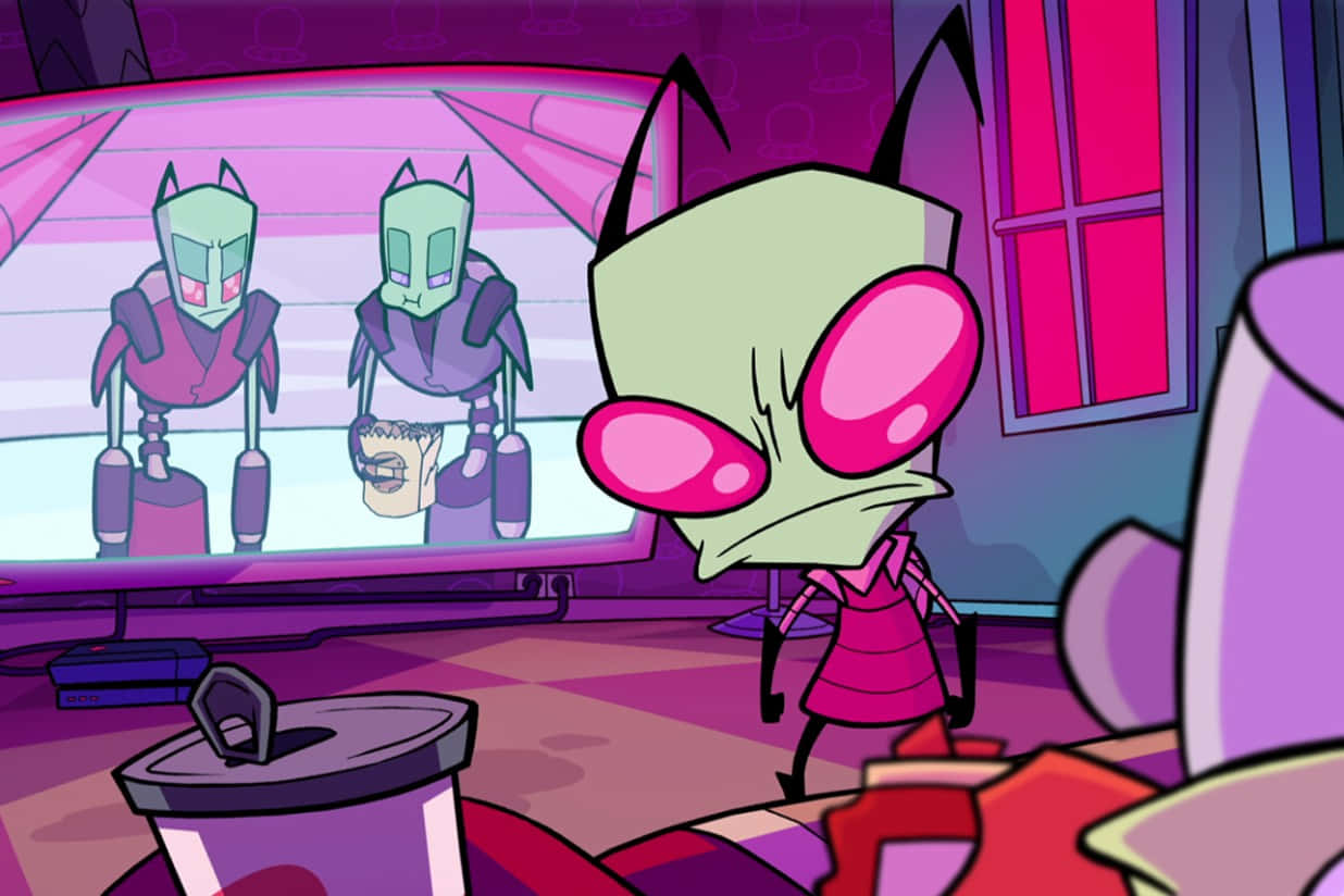 Invader Zim takes a break from invading planet Earth