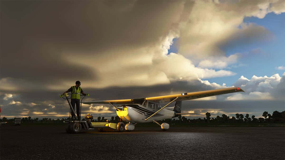 Invercargill Airport Dusk Refueling Wallpaper