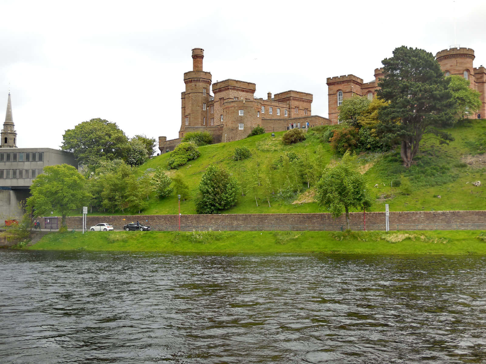 Inverness Castle Overlooking River Ness Wallpaper