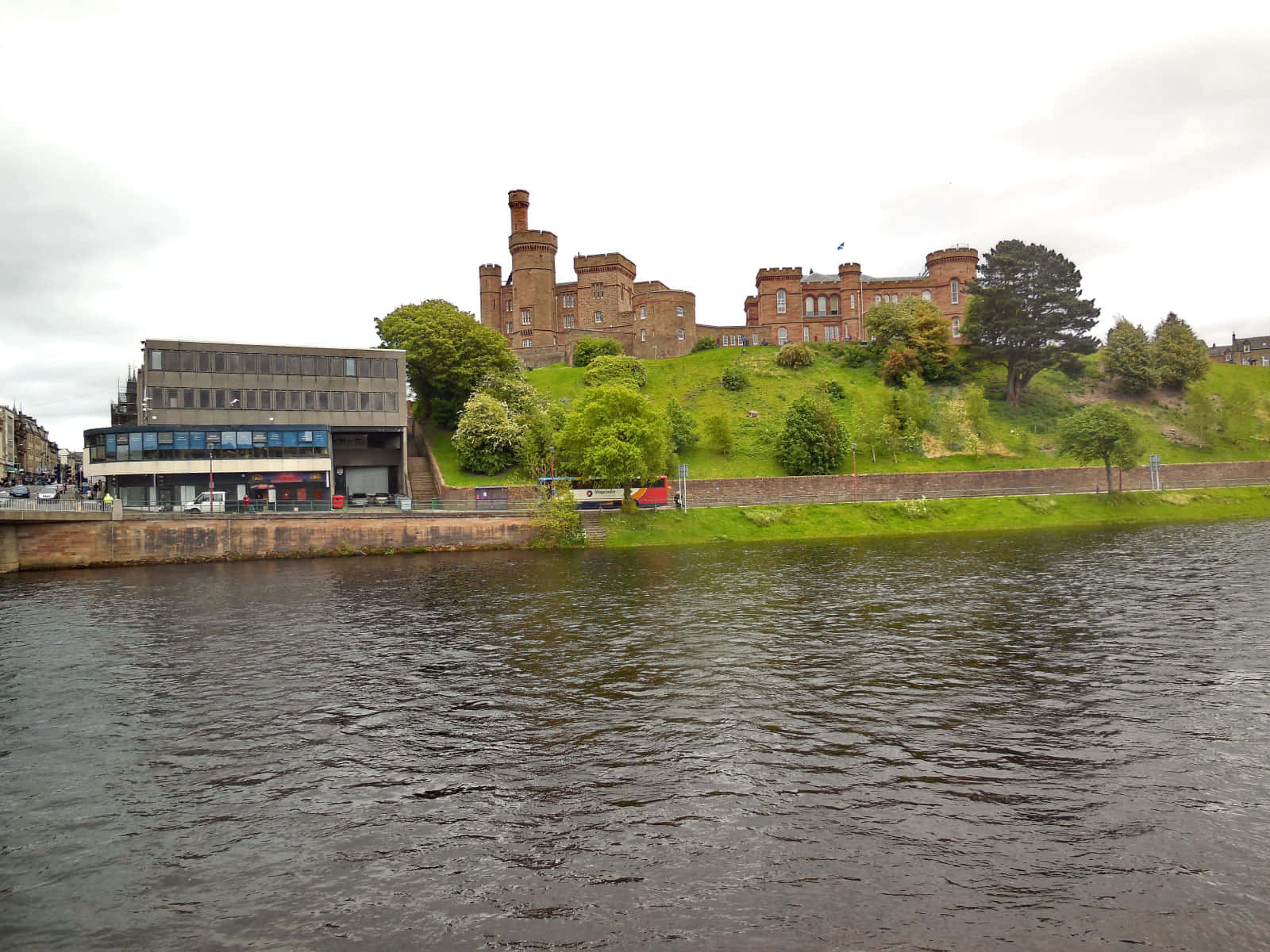 Inverness Castleand River Ness Scotland Wallpaper