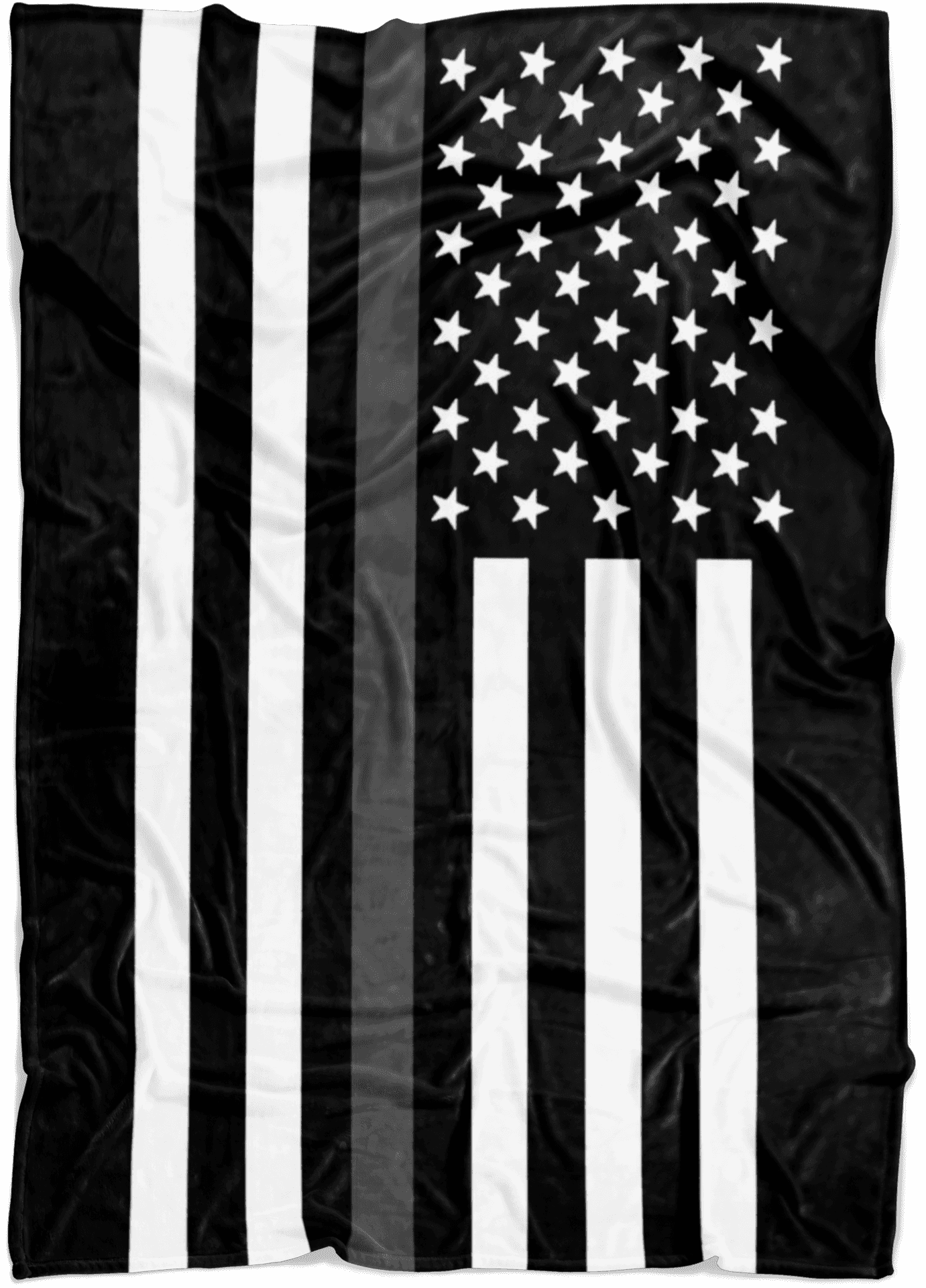 Inverted American Flag Blackand White PNG