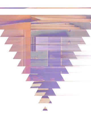 Inverted Geometric Pyramid Tumblr Iphone Wallpaper