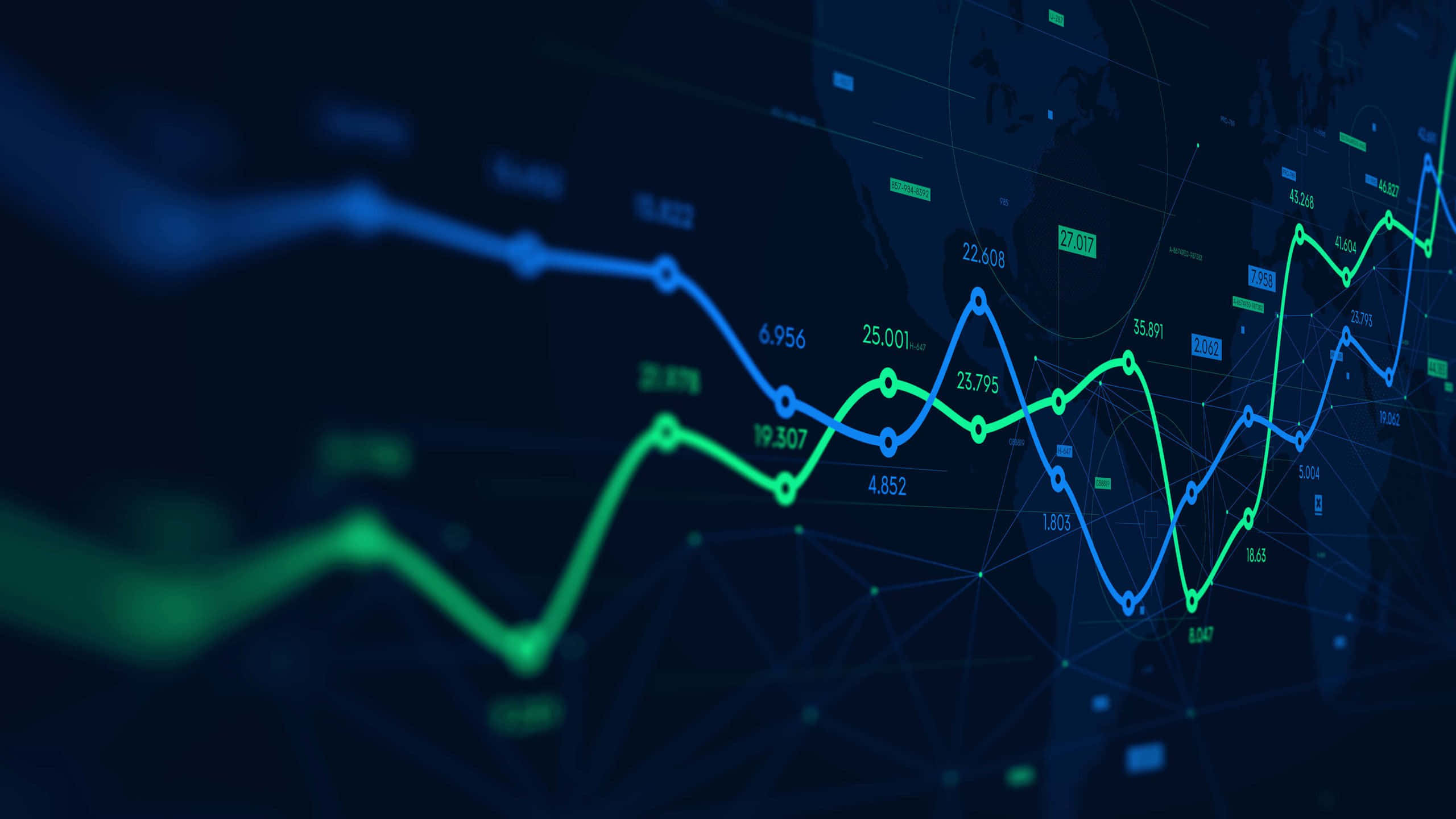 Investors analyzing financial charts and data