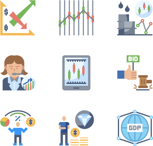 Investment Concepts Collage PNG