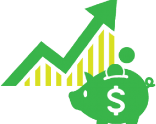 Investment Growth Piggy Bank Graphic PNG