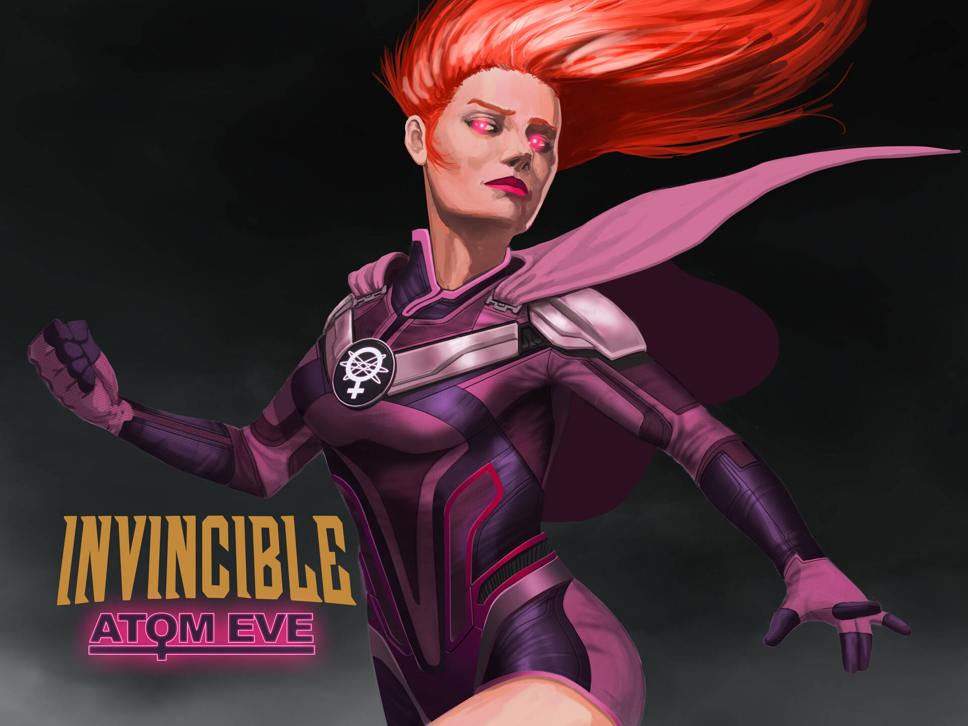 Invincible Atom Eve Realistic Background