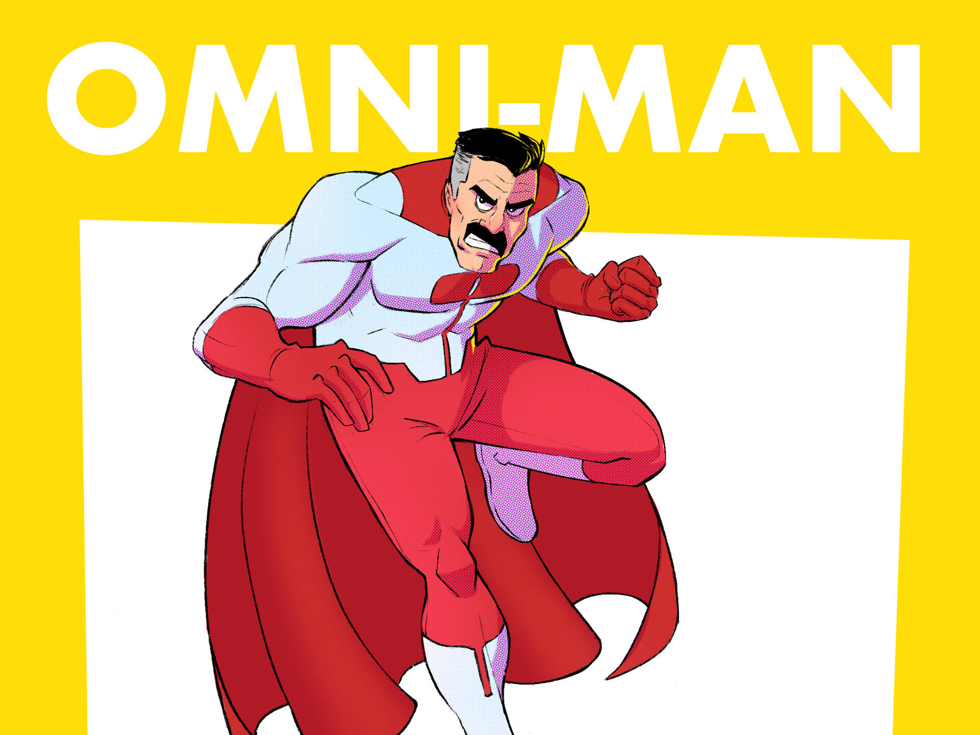 Invincible Omni-man Cartoon Background