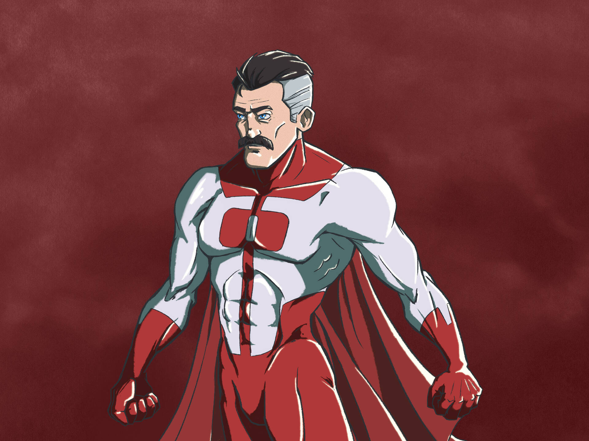 Invincible Omni-man Muscular Background