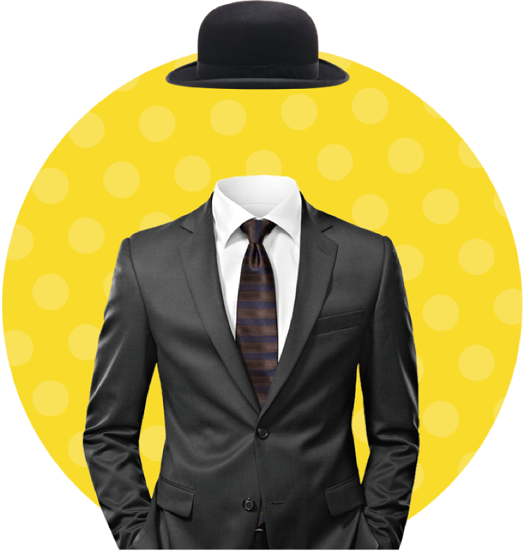 Invisible Man Suitand Hat PNG