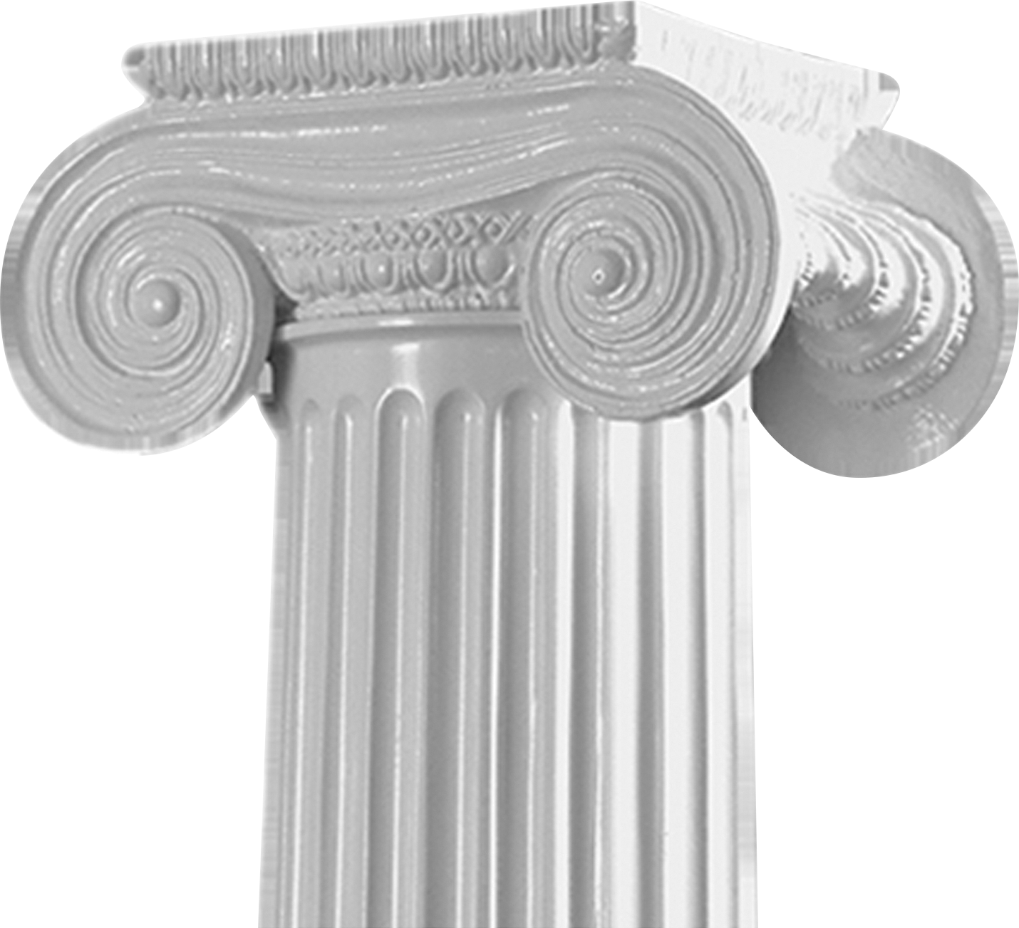 Ionic Column Capital Architecture Detail PNG
