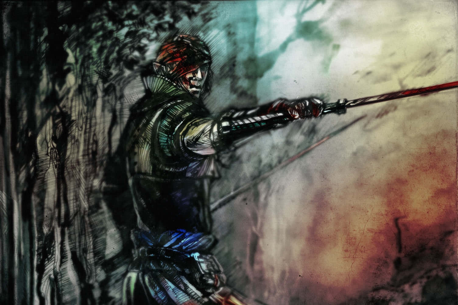 Iorveth, Legendary Elf Leader In Action Wallpaper