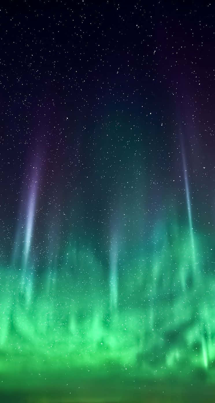 Ios 1 Green Astral Sky Wallpaper