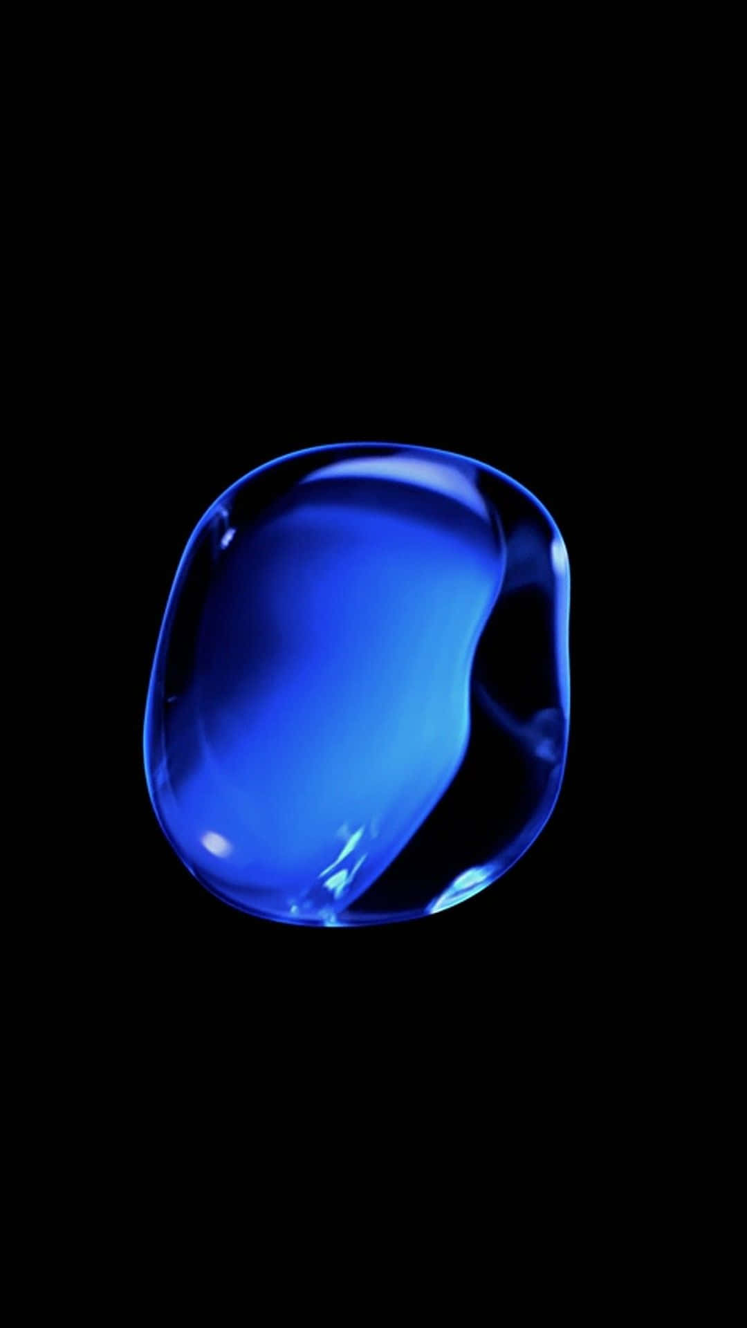 Ios 1 Glossy Blue Bubble Wallpaper