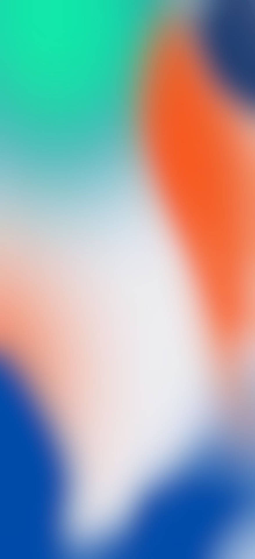 An Orange, Blue, And White Blurred Background Wallpaper
