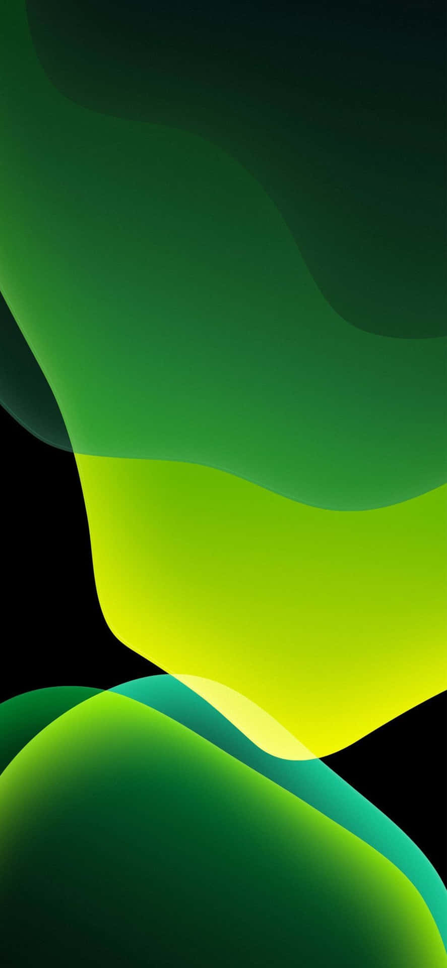 iOS 13 Green Shades Background