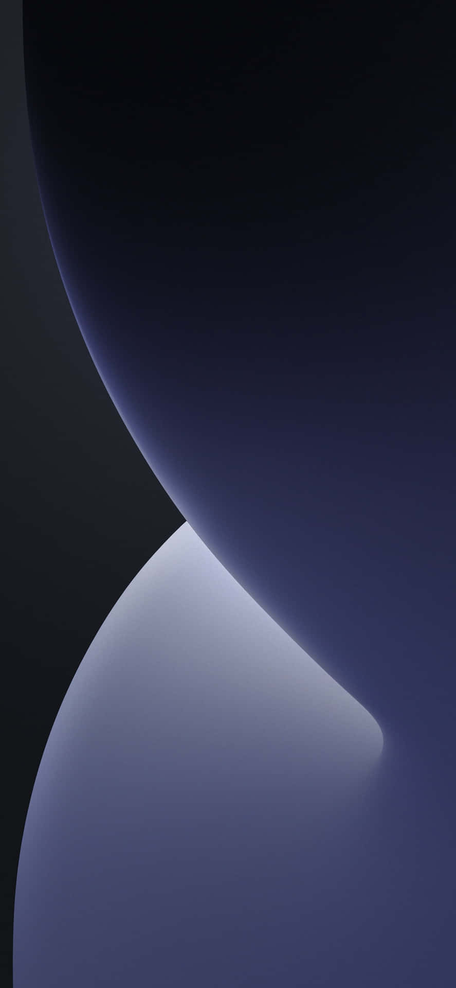 Einblauer Und Schwarzer Abstrakter Hintergrund Mit Einer Geschwungenen Form
