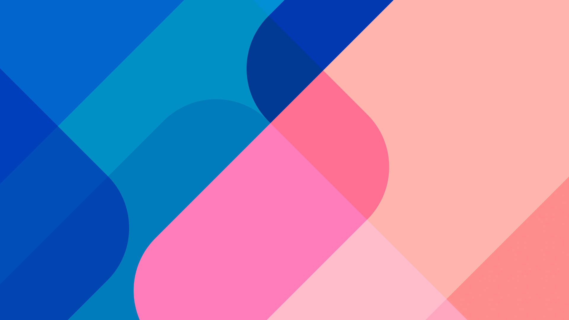 Ios 14 Blue And Pink Abstract