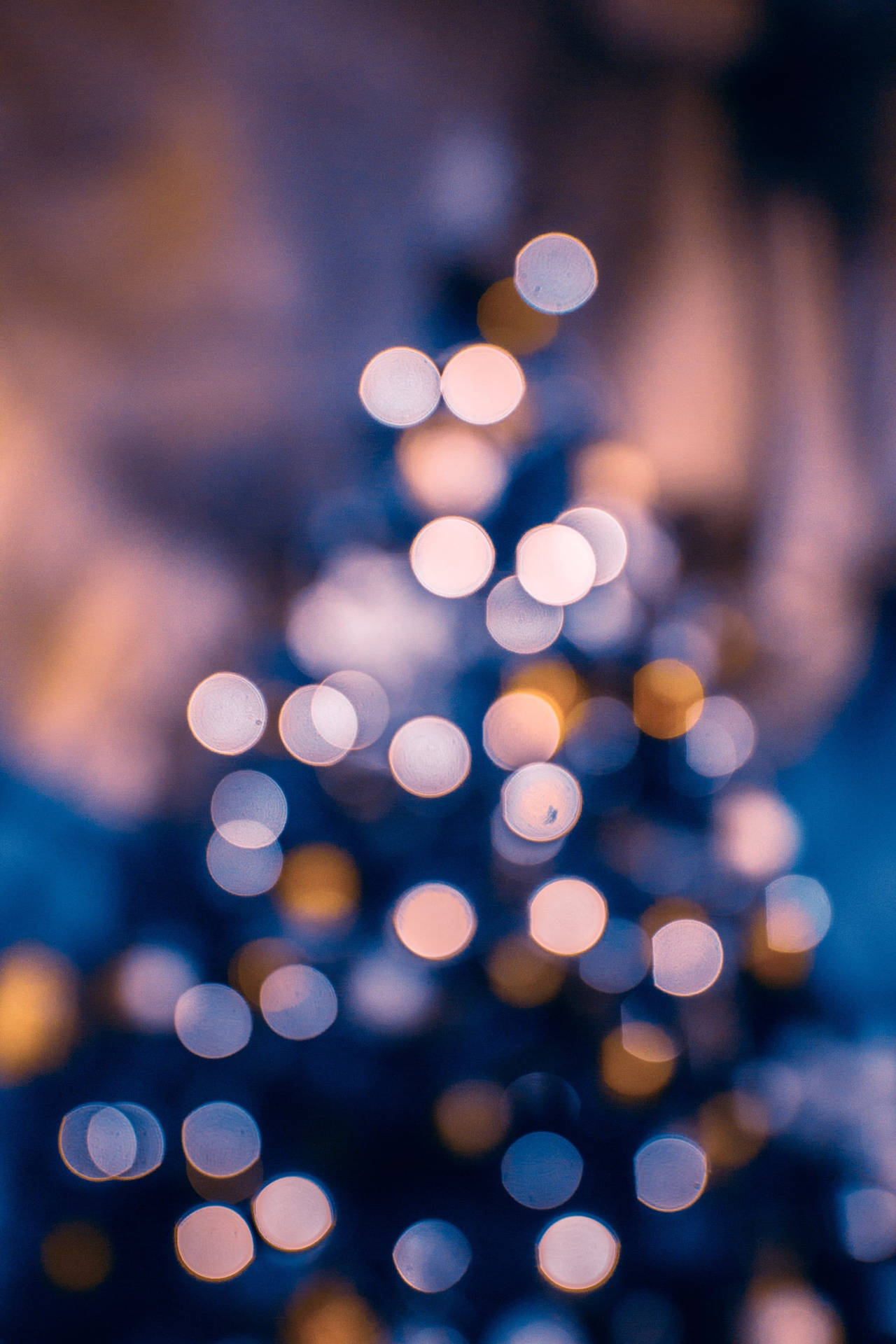 Download Ios 14 Blurry Christmas Tree Wallpaper 