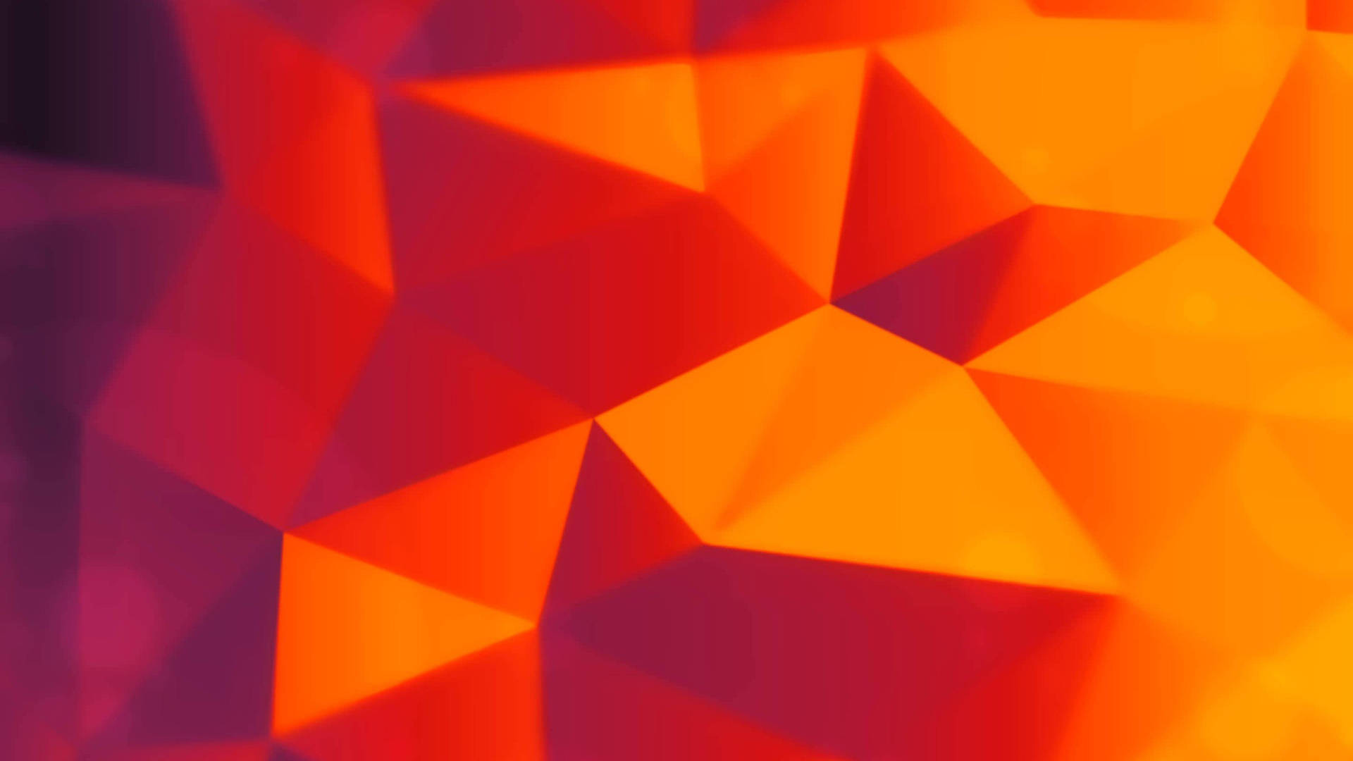 Ios 14 Orange Polygon Art